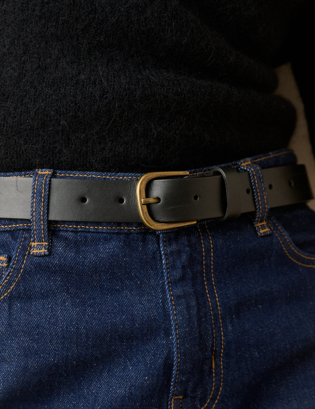 Black Leather Belt