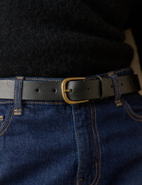 Black Leather Belt