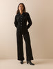 Black Cord Wide Leg Dublin Jumpsuit
