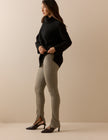 Brown Heritage Check Jersey Split Hem Leggings
