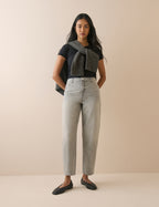 Grey Putney Barrel Leg Jeans