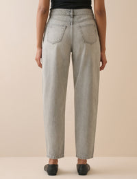 Grey Putney Barrel Leg Jeans