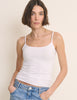 White Scoop Neck Cami Vest