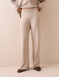 Stone Knitted Lounge Trousers