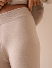 Stone Knitted Lounge Trousers