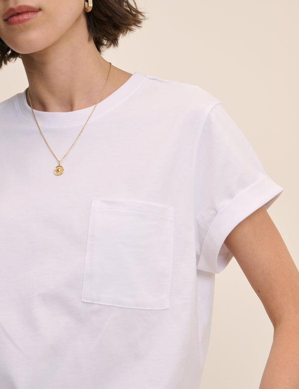 White Pocket Front T-Shirt