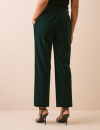 Green Velvet Cigarette Trousers