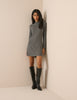 Grey High Neck Bailey Mini Dress