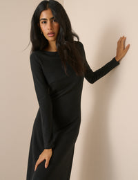 Black Modal Bronte Midi Dress