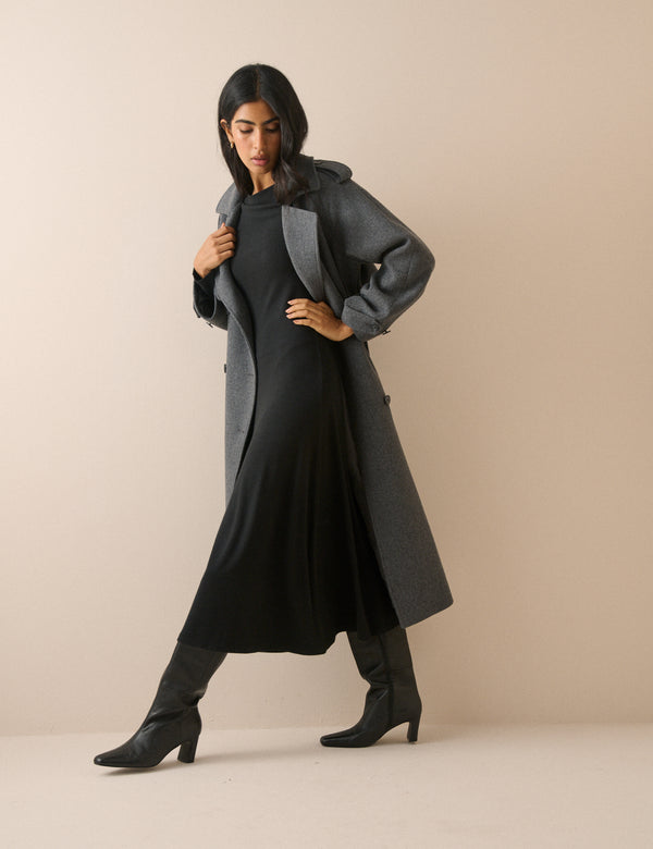 Black Modal Bronte Midi Dress