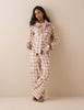 Cream Check and Floral Pyjama Set