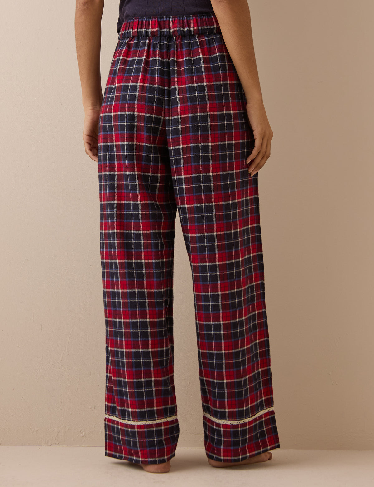 Red Tartan Brushed Pyjama Bottoms