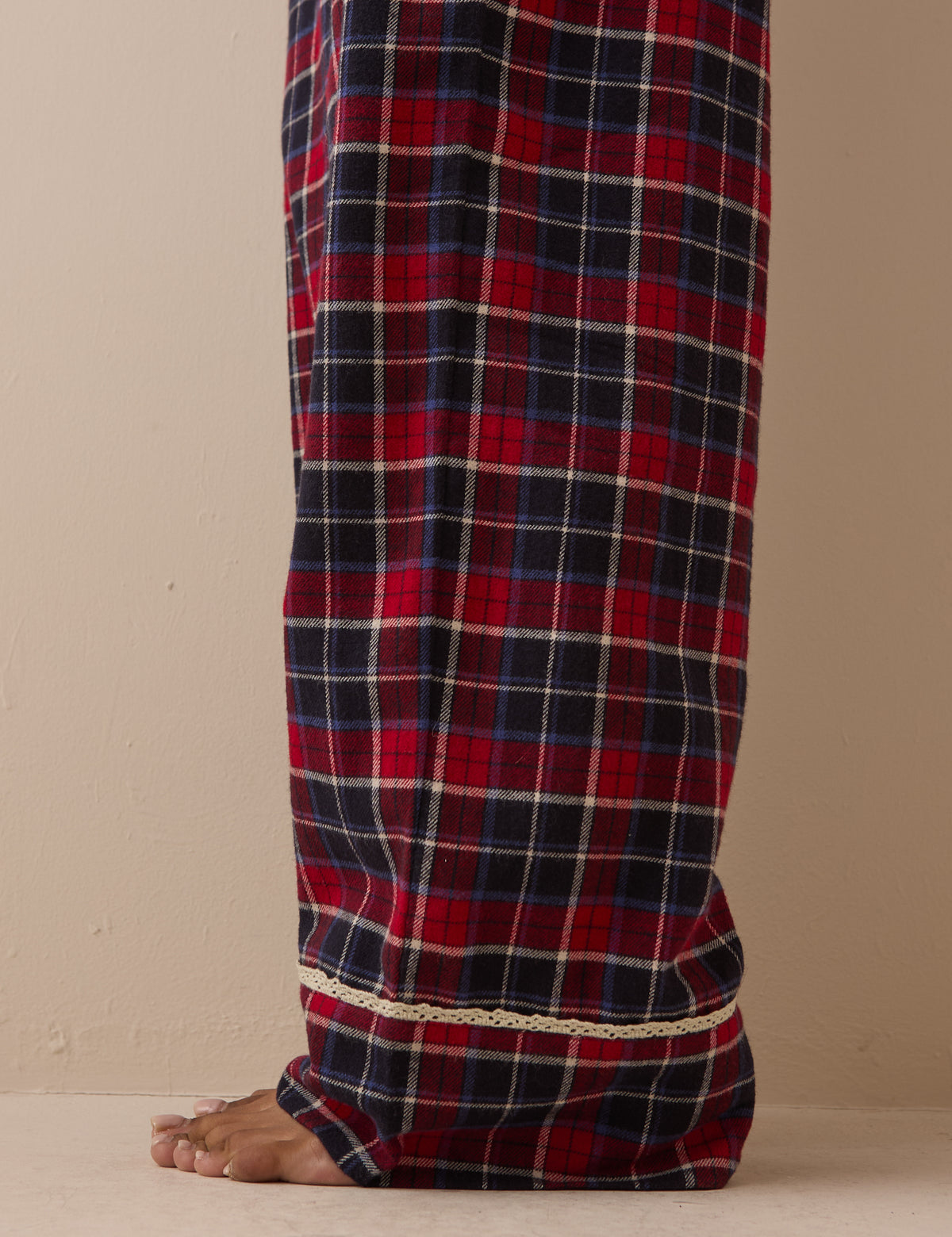 Red Tartan Brushed Pyjama Bottoms