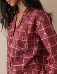 Red Check and Floral Pyjama Set