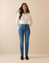 Mid Blue Golders Straight Leg Jeans