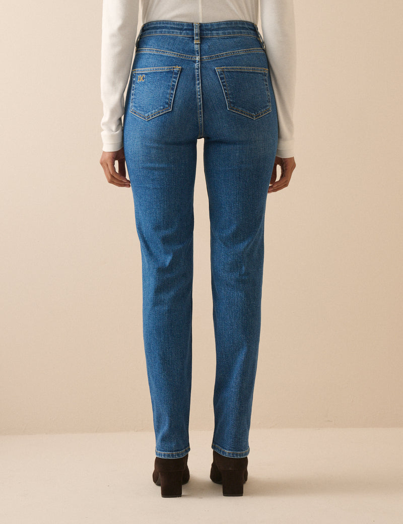 Mid Blue Golders Straight Leg Jeans