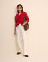 White High Rise Soho Wide Jeans