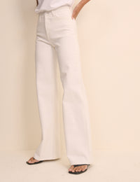 White High Rise Soho Wide Jeans