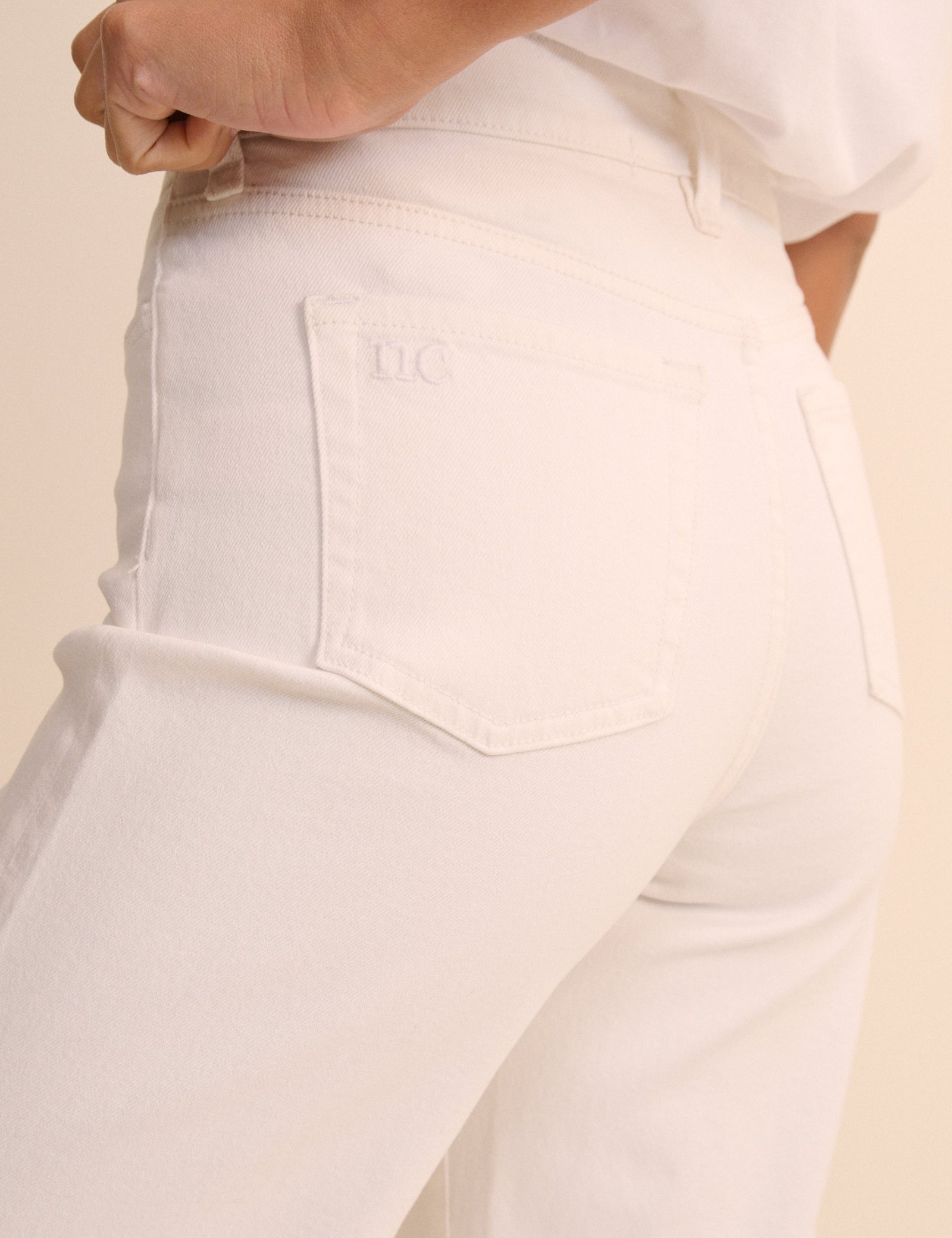 White High Rise Soho Wide Jeans