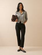 Black Mid Rise Camden Tapered Jeans