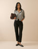 Black Mid Rise Camden Tapered Jeans