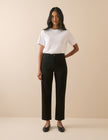 Black Mid Rise Camden Tapered Jeans