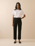 Black Mid Rise Camden Tapered Jeans