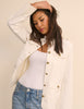 Ecru Denim Military Jacket