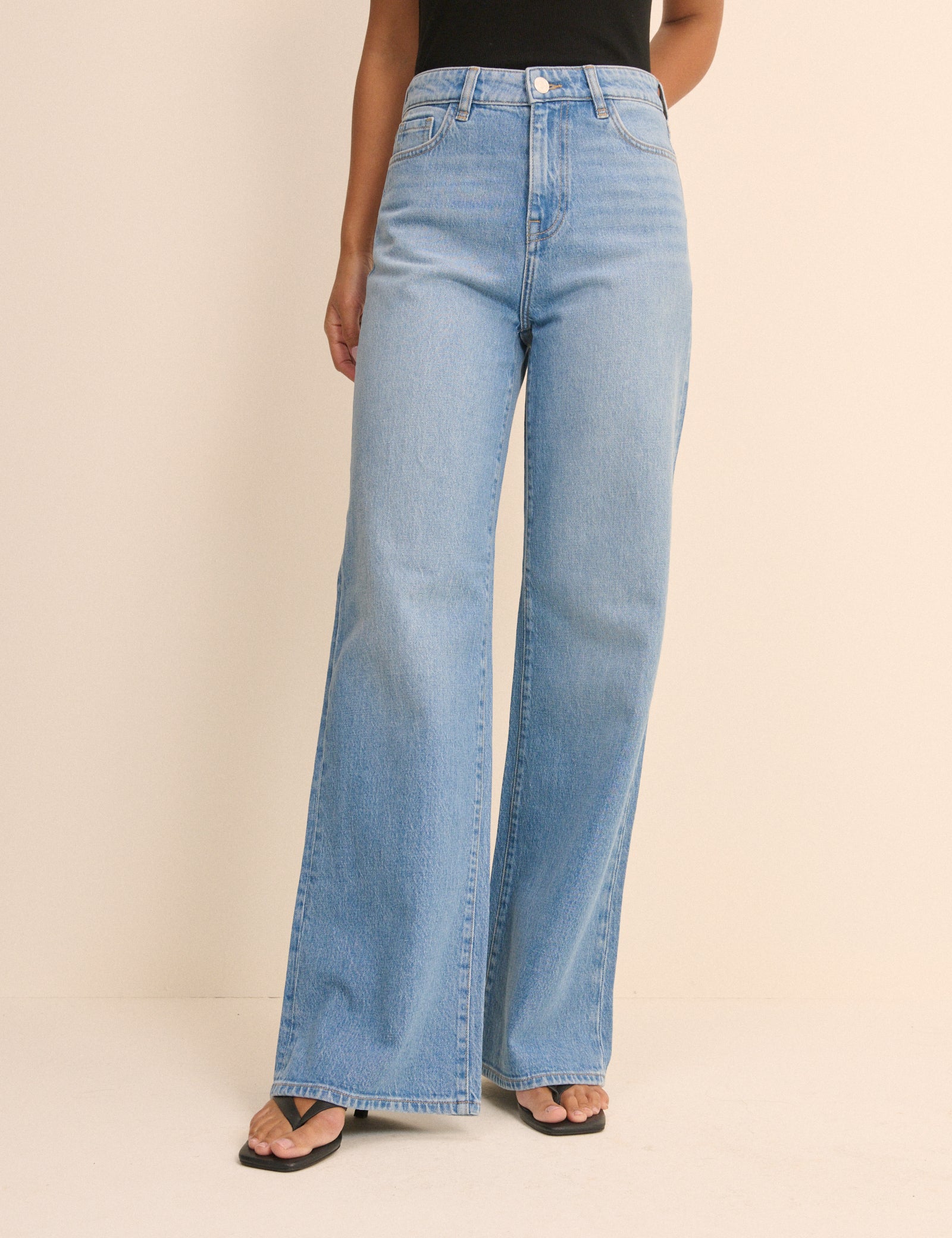 Light Blue High Rise Soho Wide Leg Jeans