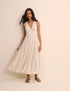 Stone Sleeveless Avery Midi Dress