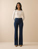 Dark Blue High Rise Highbury Flare Jeans