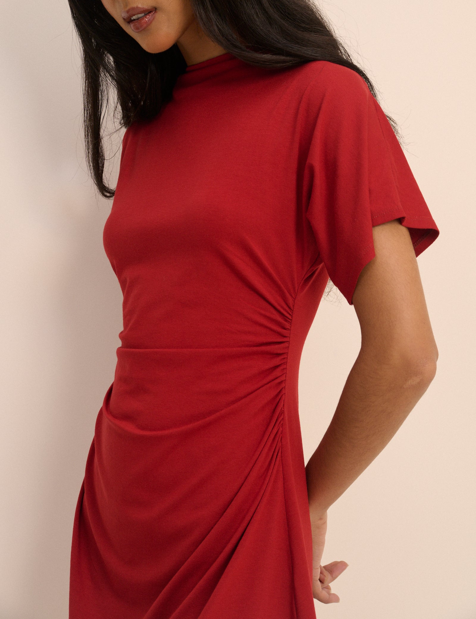 Red Jersey Nellie Mini Dress