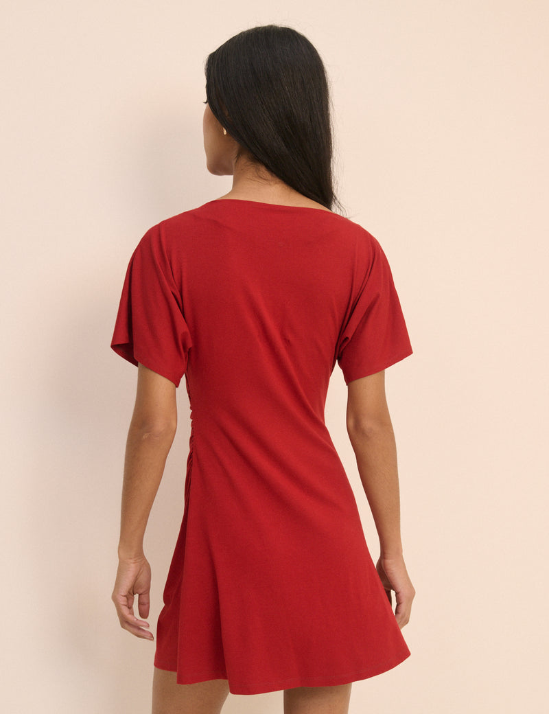 Red Jersey Nellie Mini Dress