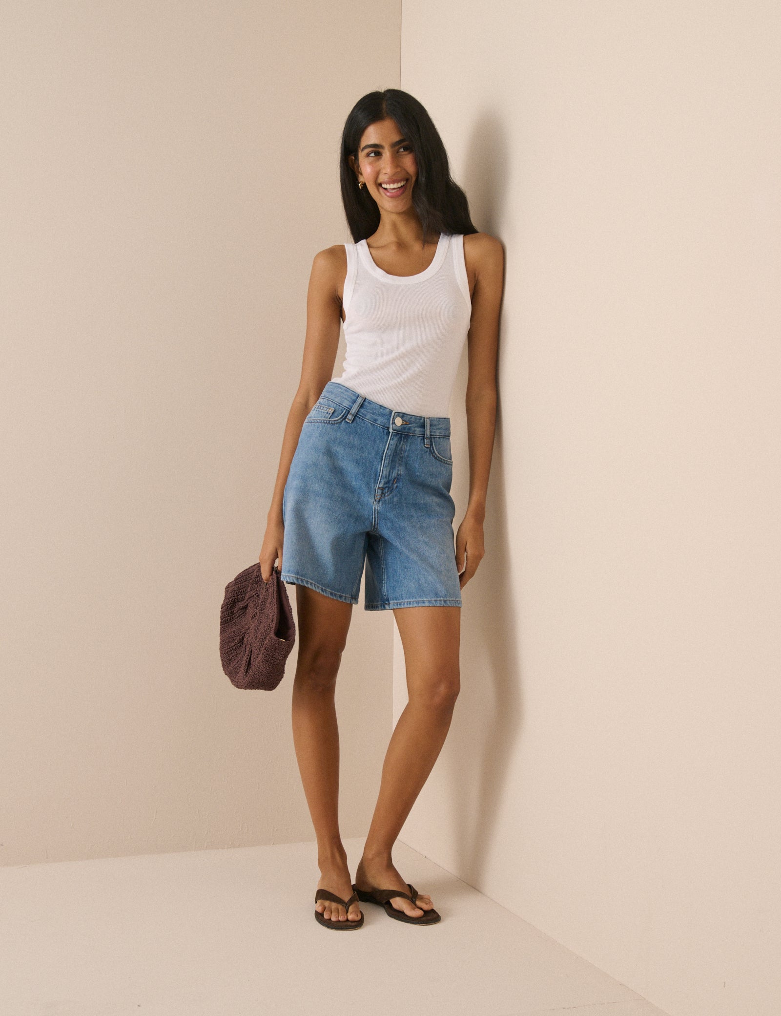 Blue Denim Brockwell Denim Shorts