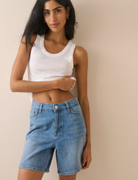 Blue Denim Brockwell Denim Shorts