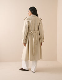 Cream Okasan Trench Coat