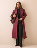Burgundy Okasan Trench Coat