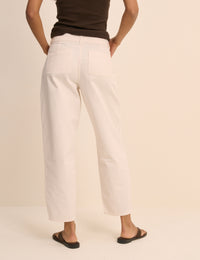 Ecru Utility Pocket Trousers