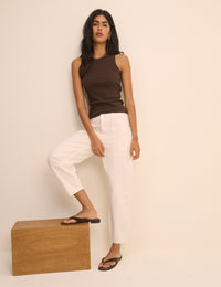 Ecru Utility Pocket Trousers