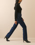 Dark Blue High Rise Golders Straight Leg Jeans