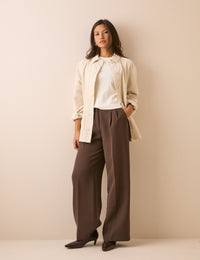 Cream Cord Shacket