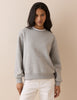 Grey Marl Ribbed Trim Jumper