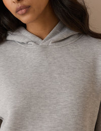 Grey Marl Relaxed Fit Hoodie