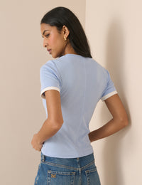 Baby Blue Double Layer T-Shirt