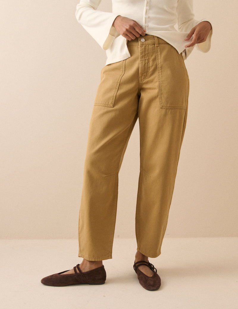 Camel Utility Pocket Trousers
