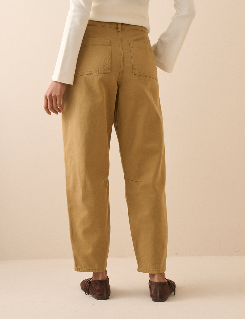 Camel Utility Pocket Trousers