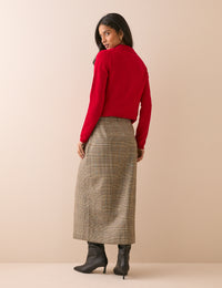 Grey Heritage Check Peggy Pencil Skirt