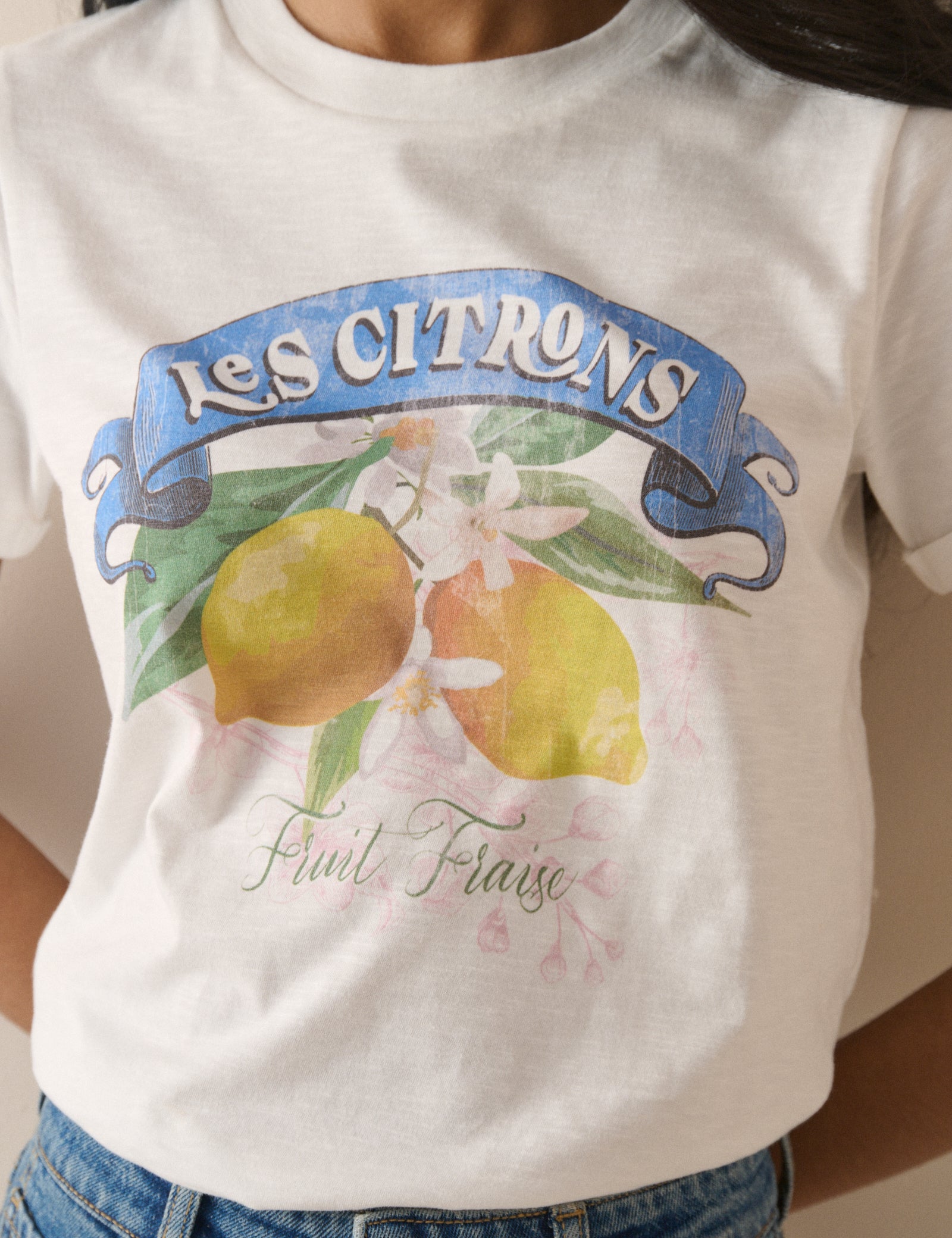Lemon Graphic Shrunken T-Shirt