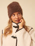 Brown Fluffy Beanie Hat