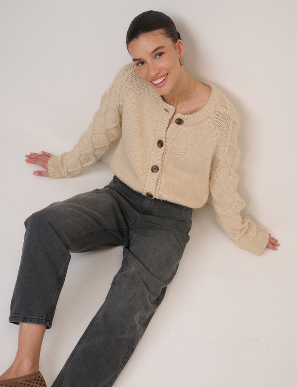 Washed Black High Rise Putney Barrel Leg Jeans